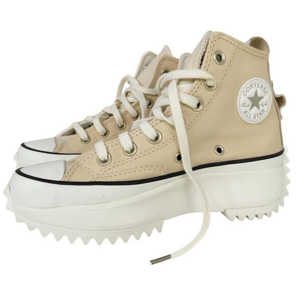 Converse Run Star Hike High Earthy Tones Light Twine Chunky Platform Sneakers 5 - Picture 2 of 12